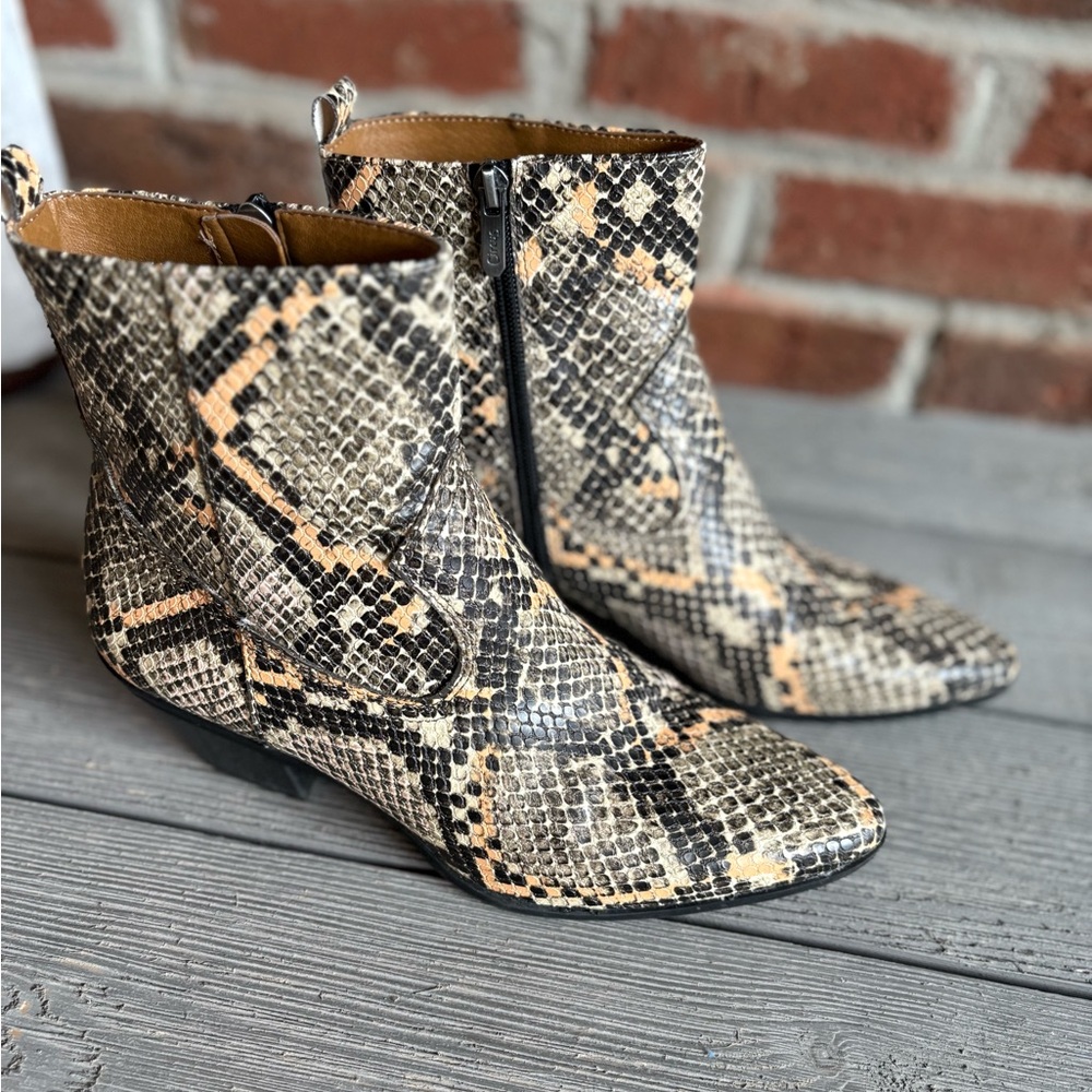 Circus by Sam Edelman Snakeskin Style Boots